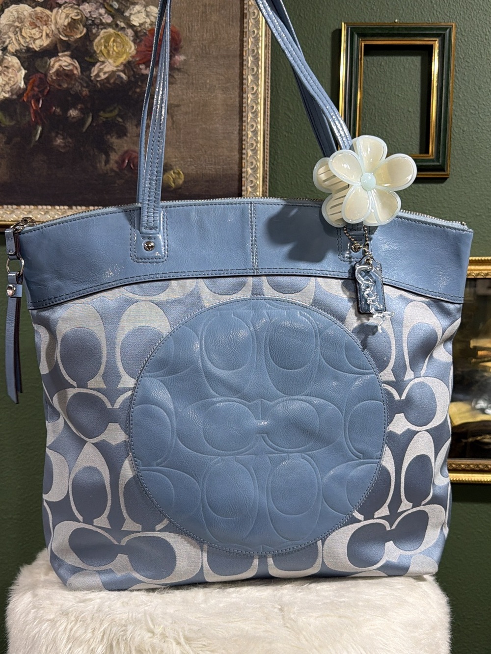 Coach Laura Signature Canvas Tote